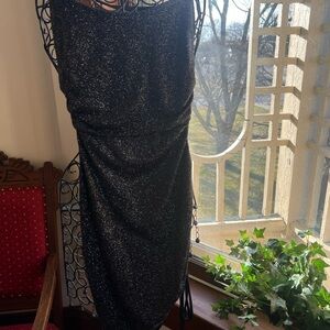 windsor open back sparkly dress